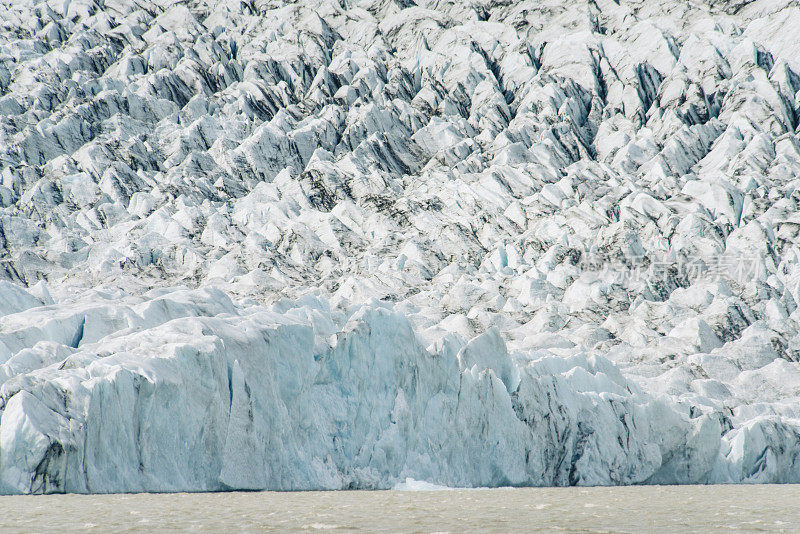 冰川冰，Fjallsjökull, Asturland，冰岛，欧洲